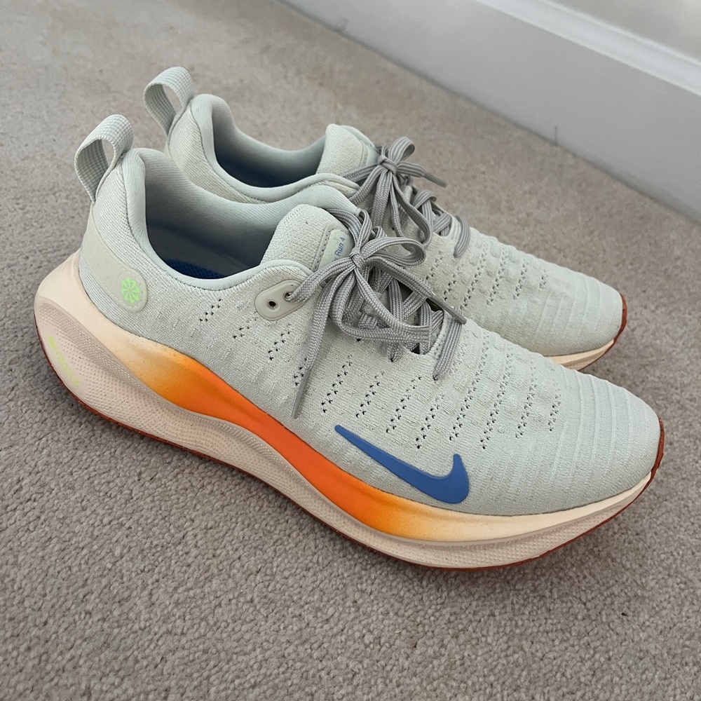 Nike ReactX Infinity Run 4s Blue and Orange Running Shoes
